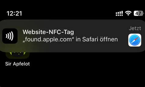 website nfc tag notification found.apple.com|best nfc tags for iphone.